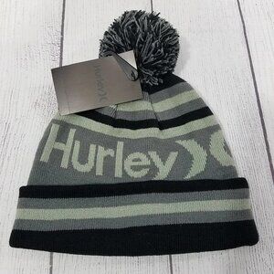Hurley Ragland Pom Beanie Hat Adult One Size